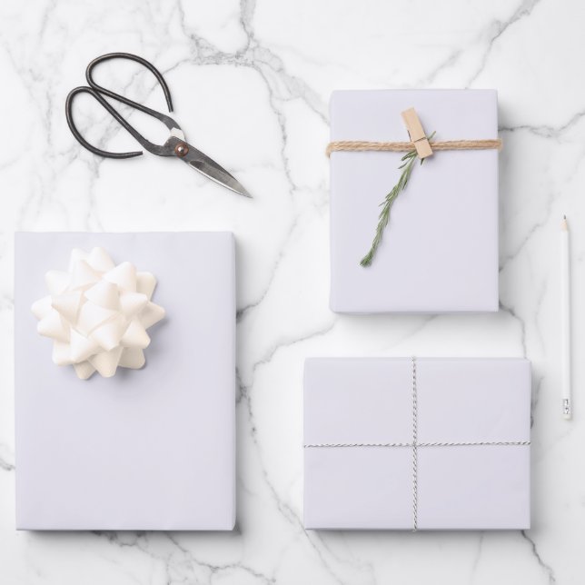 Blassdünne, solide Farbe Geschenkpapier Set (Vorderseite)