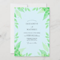 Blasse Azurblaue Blatt-Hochzeit