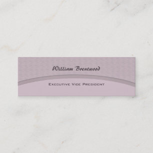 Blasse graue Kurve Mini Visitenkarte