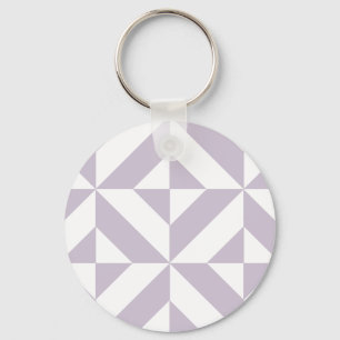 Blasse kühle Trauben-Geometrie-Deco-Würfel-Muster Schlüsselanhänger