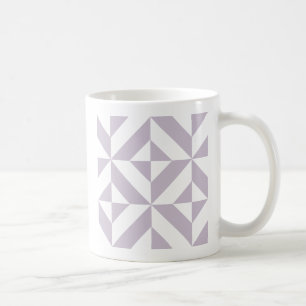 Blasse kühle Trauben-Geometrie-Deco-Würfelmuster Tasse