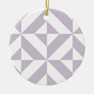 Blasse kühle Trauben geometrisches Deco-Würfelmust Keramik Ornament