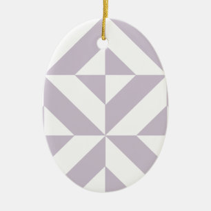 Blasse kühle Trauben geometrisches Deco-Würfelmust Keramikornament