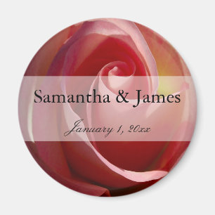 Blasse Mond-Rose Magnet