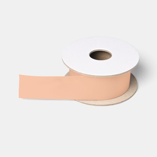  Blasse Pastell-Pfirsich-Farbexplosion Satinband (Spule)