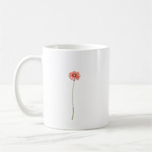 Blasse rote Gerbera-Blüte Kaffeetasse