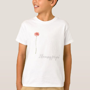 Blasse rote Gerbera-Blüte T-Shirt