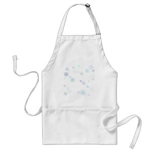 Blasse Schneeflocken Schürze