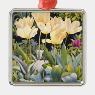 Blasse Tulpen Silbernes Ornament