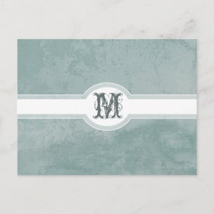 Blasse Vintage-Aqua-Grunge-Effekt alte italienisch Postkarte