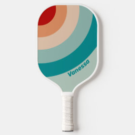 Blasser Gruppenstreifen mit Namen Pickleball Schläger