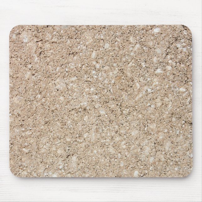 Blasser pfirsichfarbener beige Zement-Bürgersteig Mousepad (Vorne)
