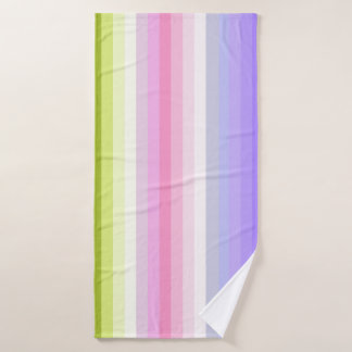 Blasser Regenbogen Stripes Bad-Dekor Badehandtuch