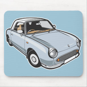 Blasses Aqua Nissan Figaros Mousepad