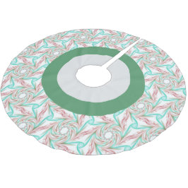 Blasses festes Holiday Tree Skirt Polyester Weihnachtsbaumdecke