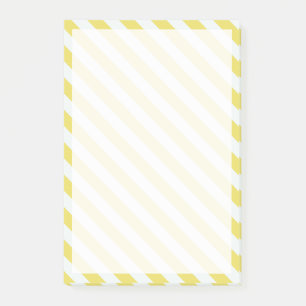 Blasses Gold und weiße Streifen von Shirley Taylor Post-it Klebezettel