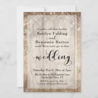 Blasses Holz und weiße Lichter Hochzeit