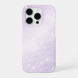Blasses Lila und Perlgrau KI-Kunst iPhone 16 Pro Hülle