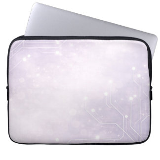 Blasses Lila und Perlgrau KI-Kunst  Laptopschutzhülle