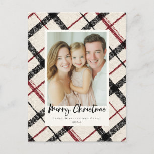 Blasses Weihnachtsklassiker Feiertagspostkarte
