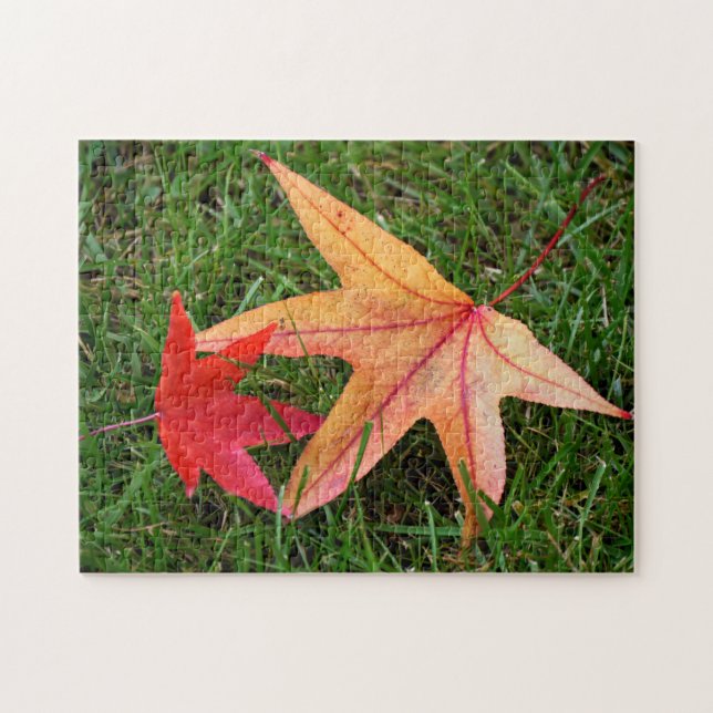 Blassfarbenes Ahornleaf Puzzle (Horizontal)