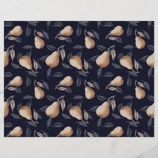 Blassgelbe Birnen im dunklen Hintergrund