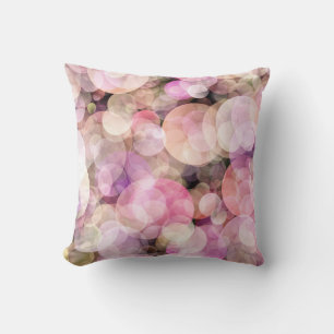 Blassgelbe Blasen: Elegantes Dekor Kissen