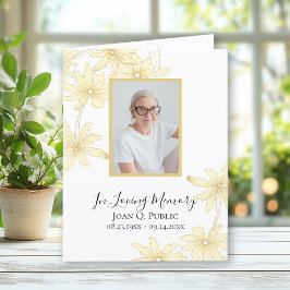 Blassgelbe Daisy-Blume Beerdigung Beileid Dankeskarte