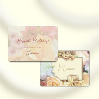 Blassgelbe Rose Geburtstagskarte Einladung