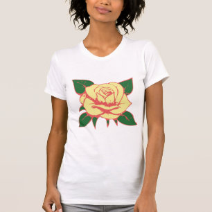 Blassgelbe Rose T-Shirt