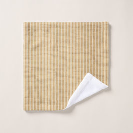 Blassgelbe Streifen, gediegenes Stoffmuster Waschlappen