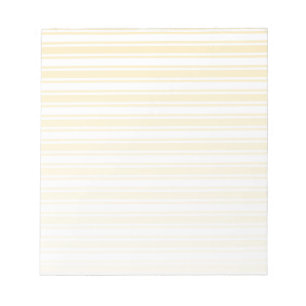 Blassgelbe und weiße Streifen mit Süßigkeiten Notizblock