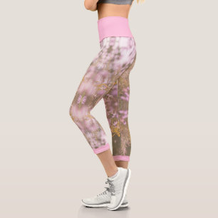 Blassgelbe Wilde Wiesen-Blume Stilvolle Leggings