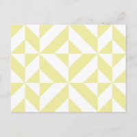 Blassgelbes geometrisches Deko Cube-Muster