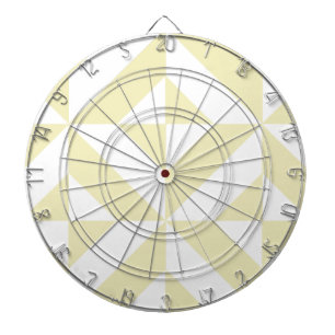 Blassgold geometrisches Deco-Würfelmuster Dartscheibe