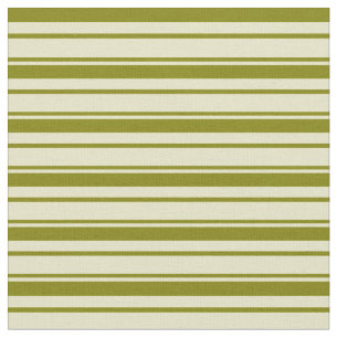 Blassgoldene und grüne Linien/Streifen-Muster Stoff
