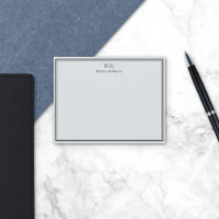 Blassgraue Mit Monogramm