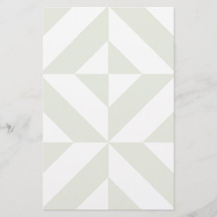Blassgraues geometrisches Deko Cube Pattern Briefpapier