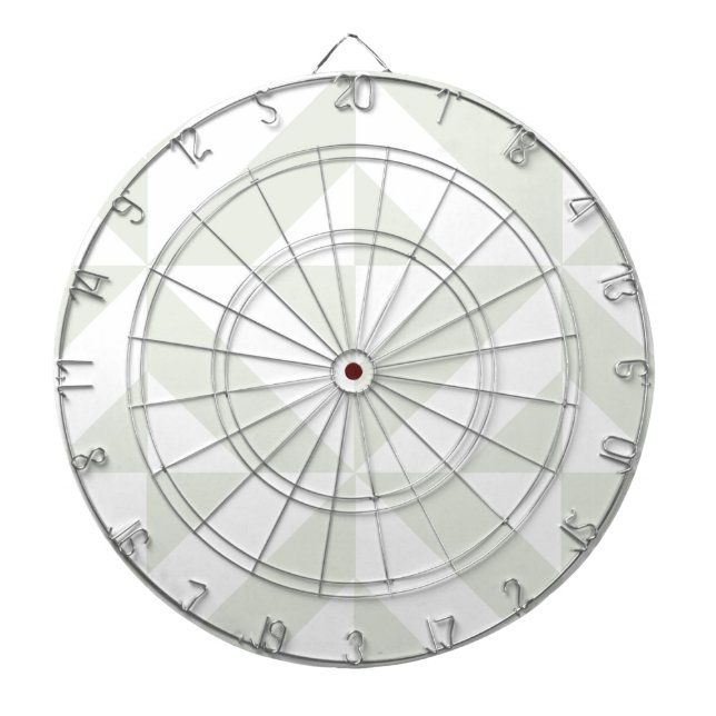 Blassgraues geometrisches Deko Cube Pattern Dartscheibe (vorne)