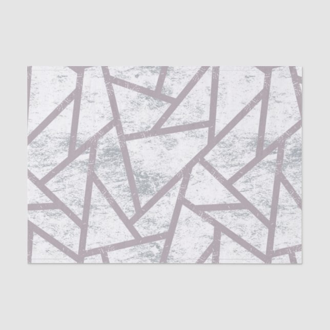 Blassgraues Mosaikmuster Seidenpapier (Vorderseite)