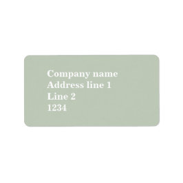 Blassgrün Adressaufkleber