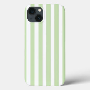 Blassgrün-weiß gestreifte Case-Mate iPhon iPhone Hülle