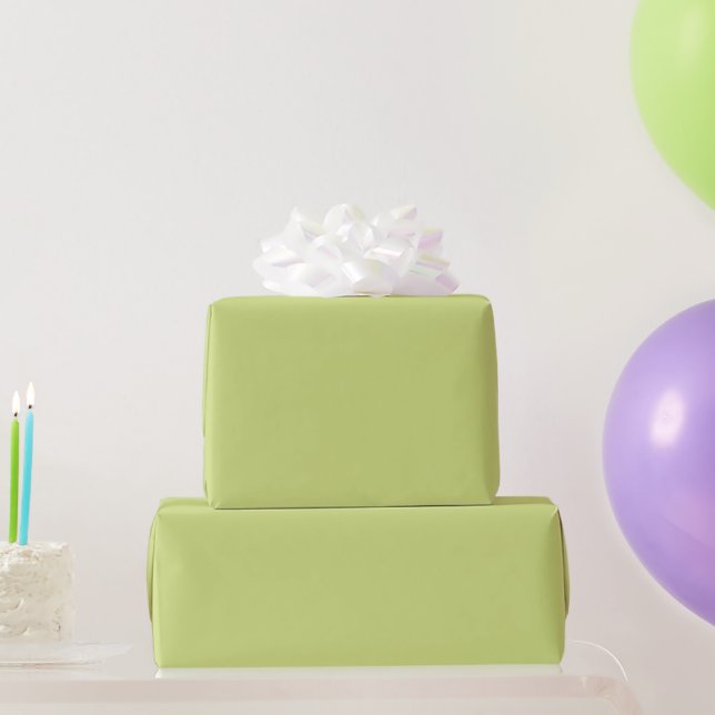 Blassgrüne Frühlings- und Sommer-Trendfarbe Geschenkpapier (Partygeschenke)