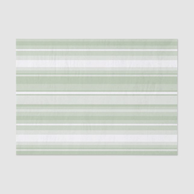 Blassgrüne Streifen Seidenpapier (Vorderseite)