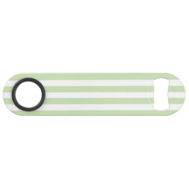 Blassgrüne und weiße Streifen aus Süßigkeiten Speed Flaschenöffner