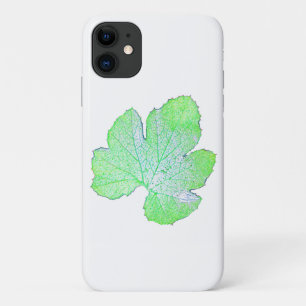 Blassgrüner Squash Leaf Texture iPhone 11 Fall Case-Mate iPhone Hülle