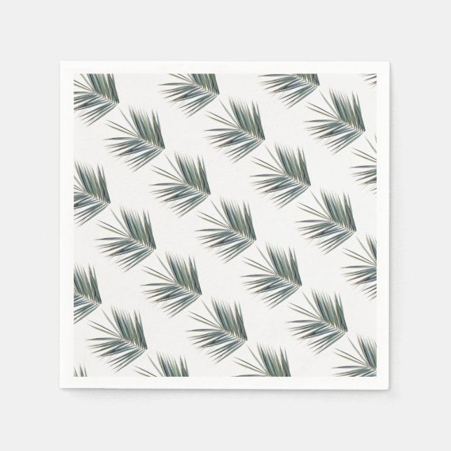 Blassgrünes Blatt Serviette (Vorderseite)