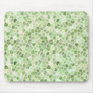 Blassgrünes Gestell-Muster Terrazo-Muster Mousepad