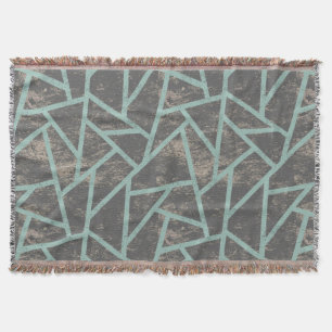 Blassgrünes und graues Mosaikmuster Decke