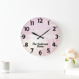 Blasslavender erschüttert große wanduhr